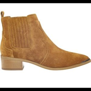 Marc Fisher LTD Yohani Bootie Rum Suede